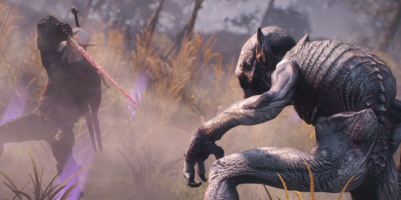 Witcher 3 Wild Hunt Foglet Monster Fights Geralt