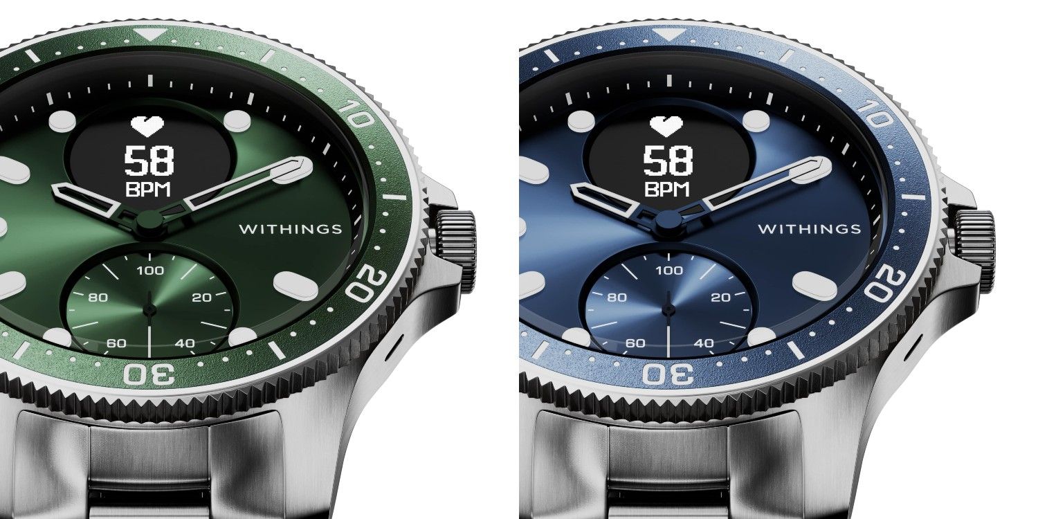 The Withings ScanWatch Horizon comes in green and blue