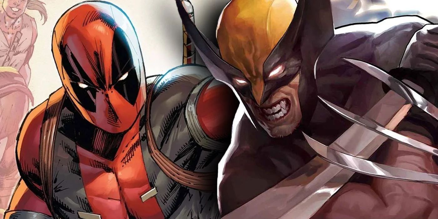 Wolverine and Deadpool Comic Book Art