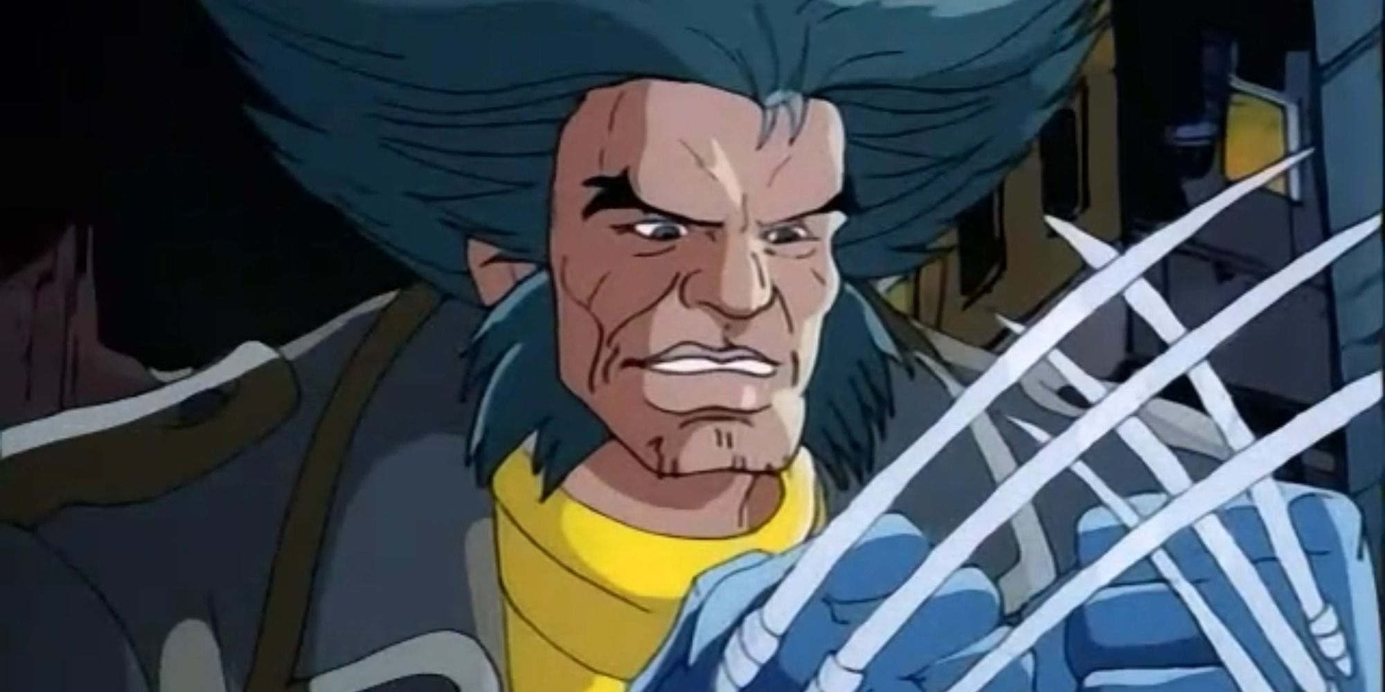 Wolverine pops his claws in Days Of Futures Past animated TV episode.