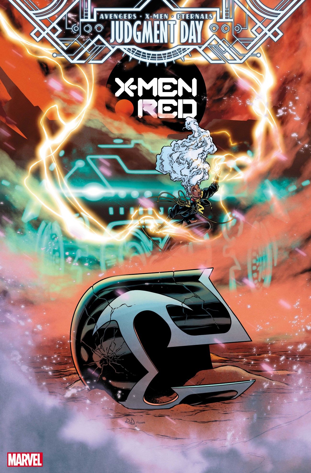 X-Men Red 6 AXE Judgment Day cover art.