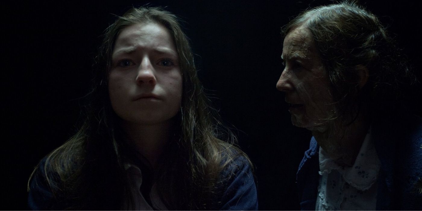 An older woman talks to a younger one in You Are Not My Mother.