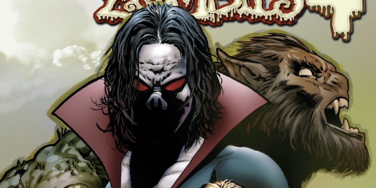 Morbius and Werewolf by Night look on from Marvel Zombies