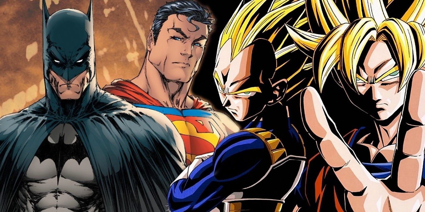 Dragon Ball's Goku & Vegeta Destroy Batman & Superman in Epic New Art