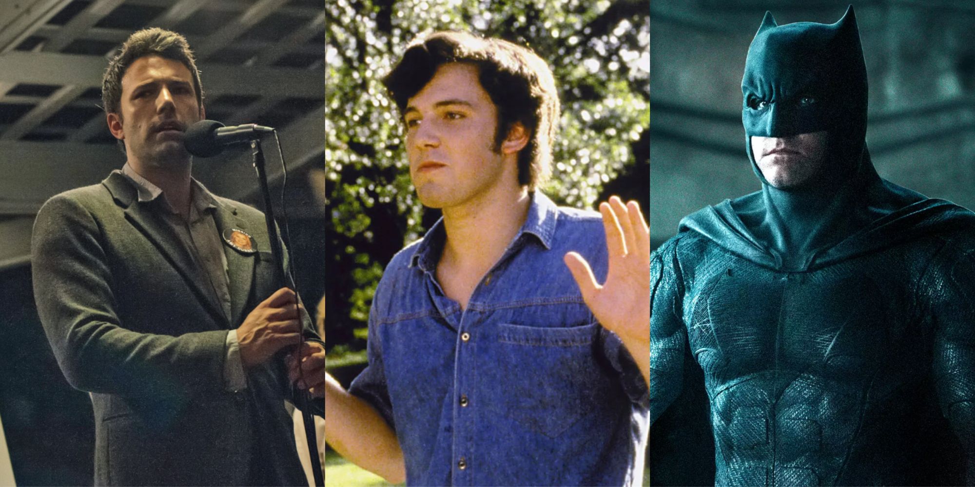 Ben Affleck in Gone Girl, Dazed and Confused, and The Flash