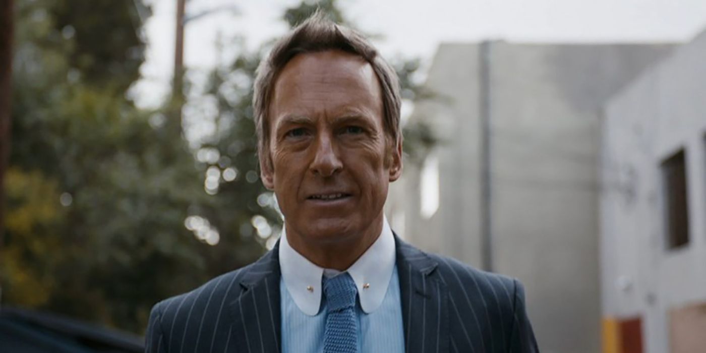 Saul from Better Call Saul disguised as Howard with blonde highlights and a fake tan.