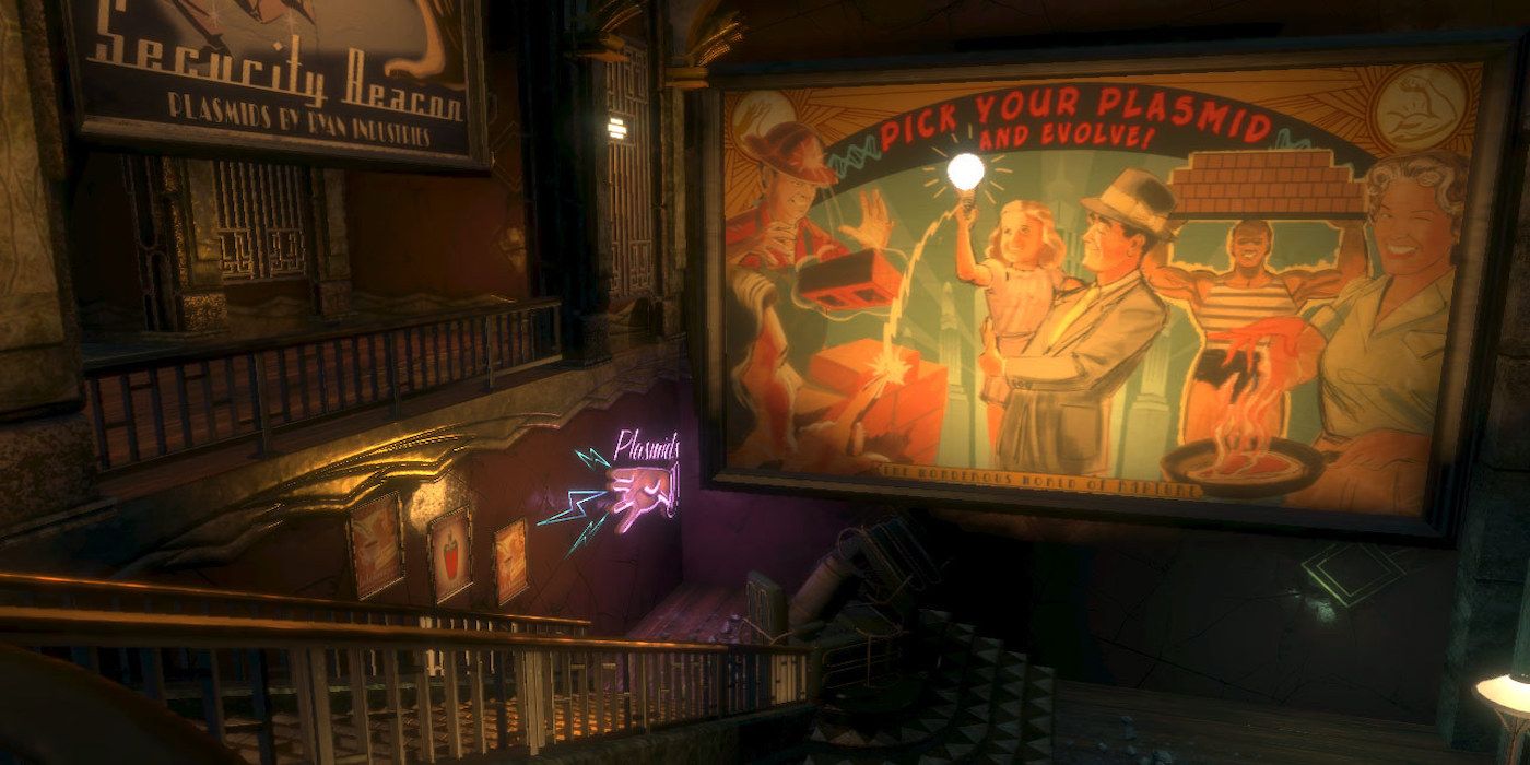 A screenshot from the game BioShock