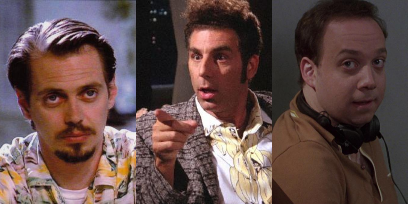 Split image showing Steve Buscemi, Kramer from Seinfeld, and Paul Giamatti.