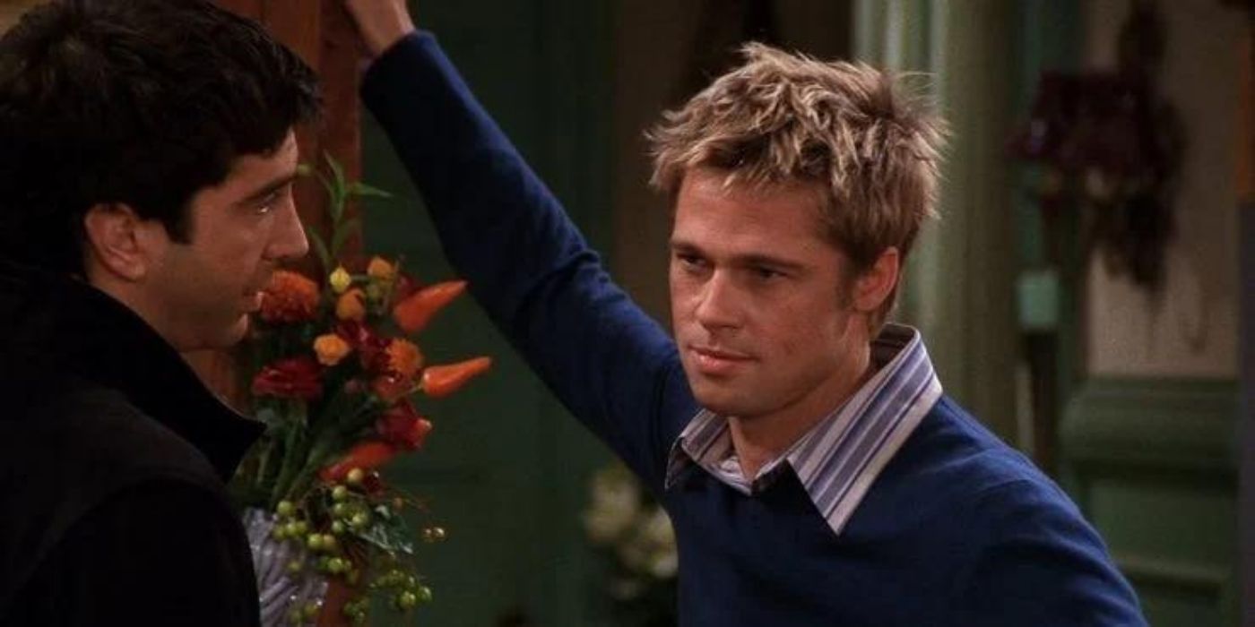 Brad Pitt in a cameo on Friends. 