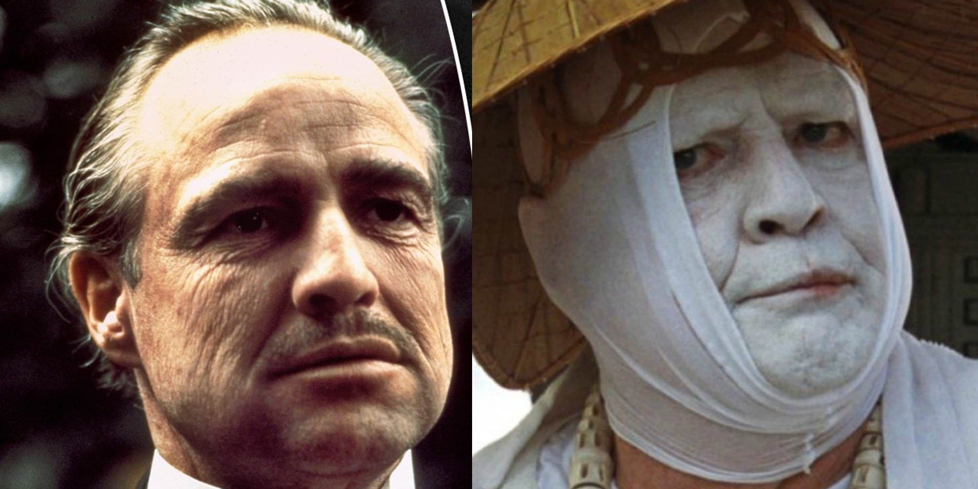 Marlon Brando in The Godfather and the Island of Dr Moreau