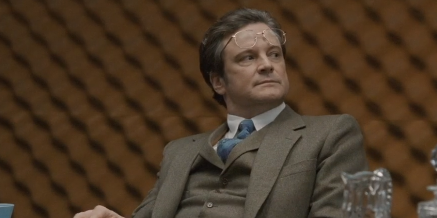 Colin Firth as Bill Haydon in Tinker Tailor Soldier Spy.