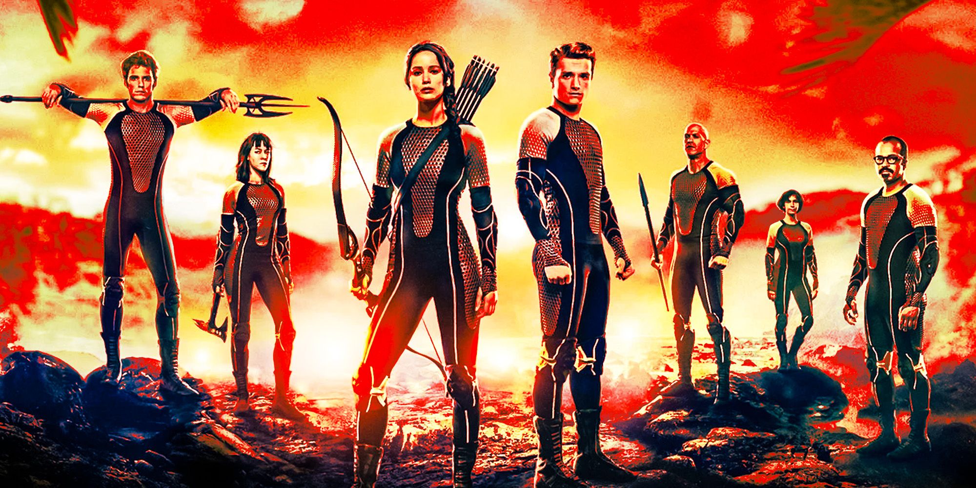 Tribute cast from The Hunger Games: Catching Fire.