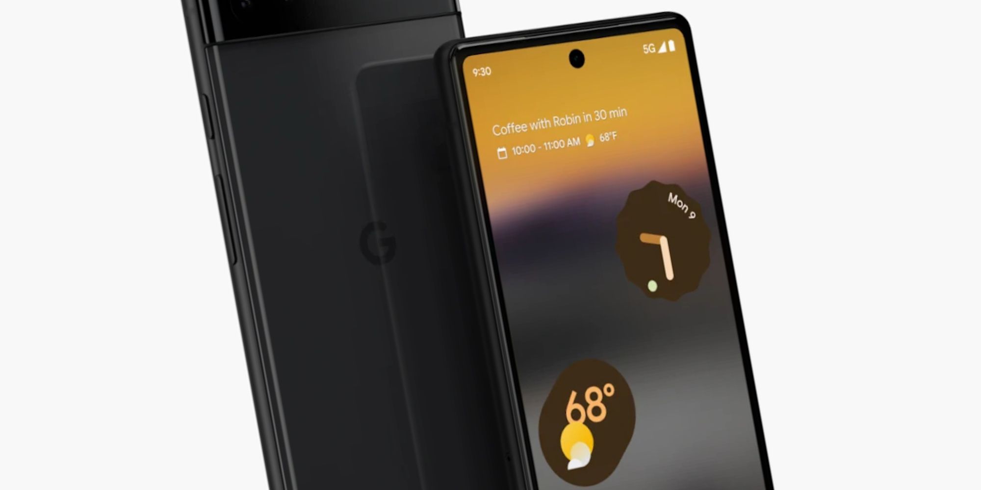 The Google Pixel 6a in Black
