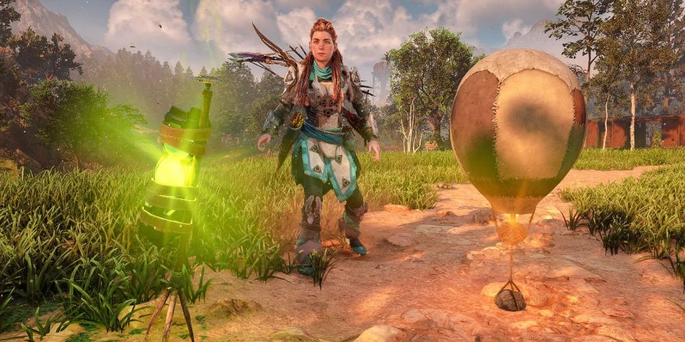 Aloy finds a trap in Horizon Forbidden West