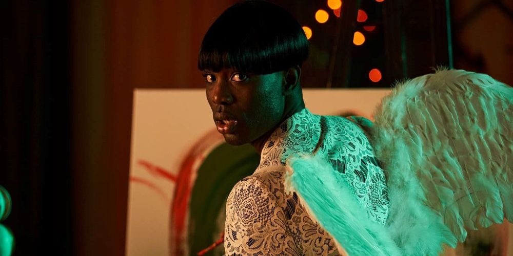 Kwame wears an angel costume in I May Destroy You