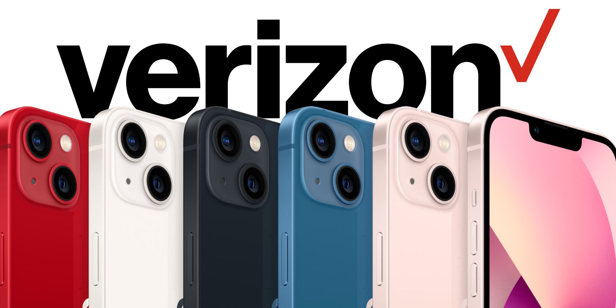 iPhone 13 render with the Verizon logo