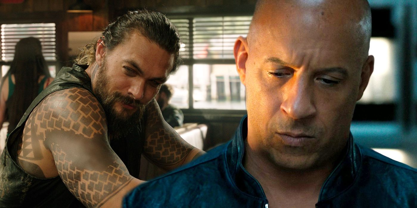 Jason Momoa Aquaman e Vin Diesel como Dominic Toretto Velozes e Furiosos