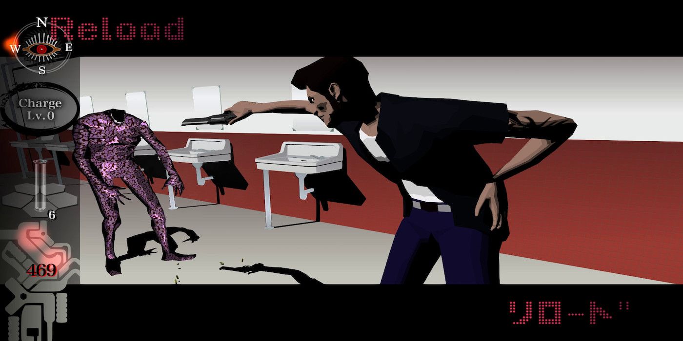 A screenshot from the game Killer7
