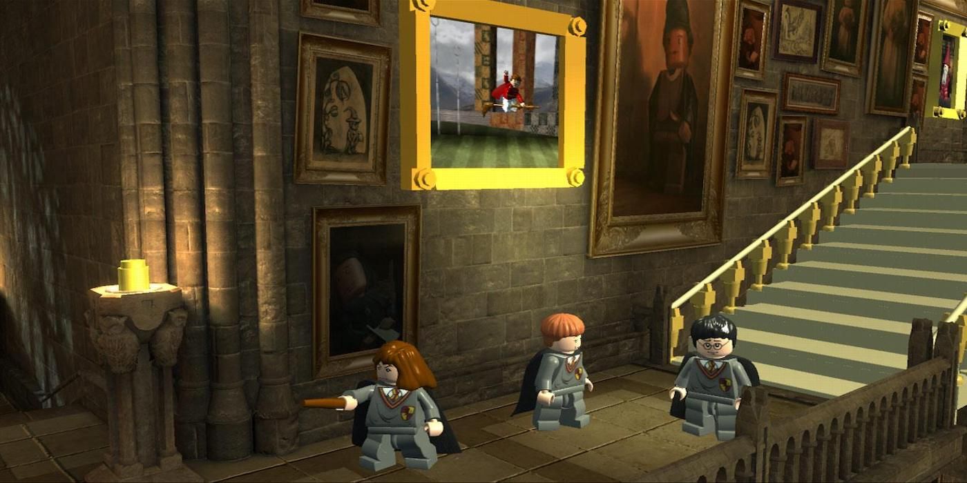 Hermione, Ron, and Harry in the game LEGO Harry Potter: Years 1-4