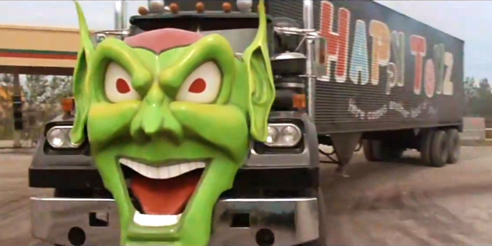 The Green Goblin-headed semi truck in the film Maximum Overdrive.