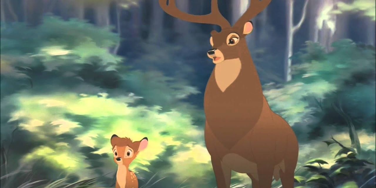 Bambi and his dad in Bambi 2