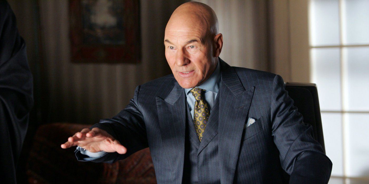 Patrick Stewart as Professor X in X-Men