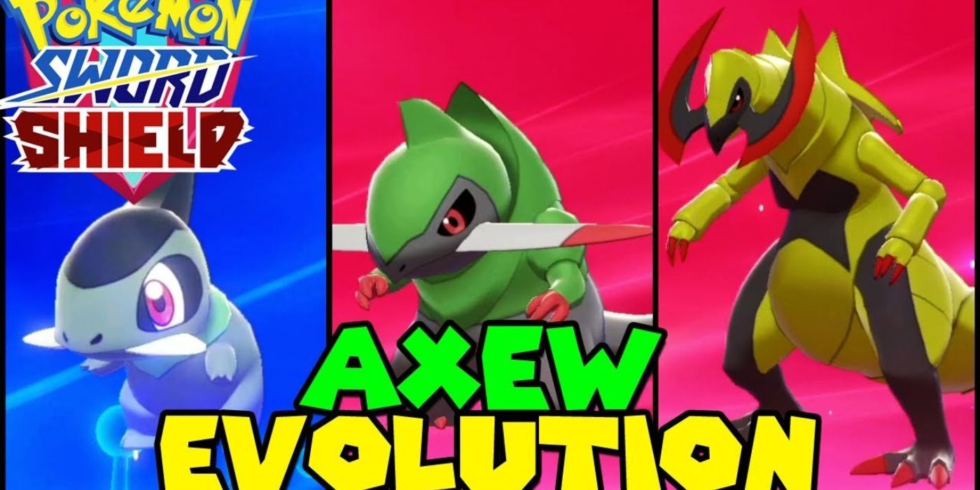 Axew's evolutions