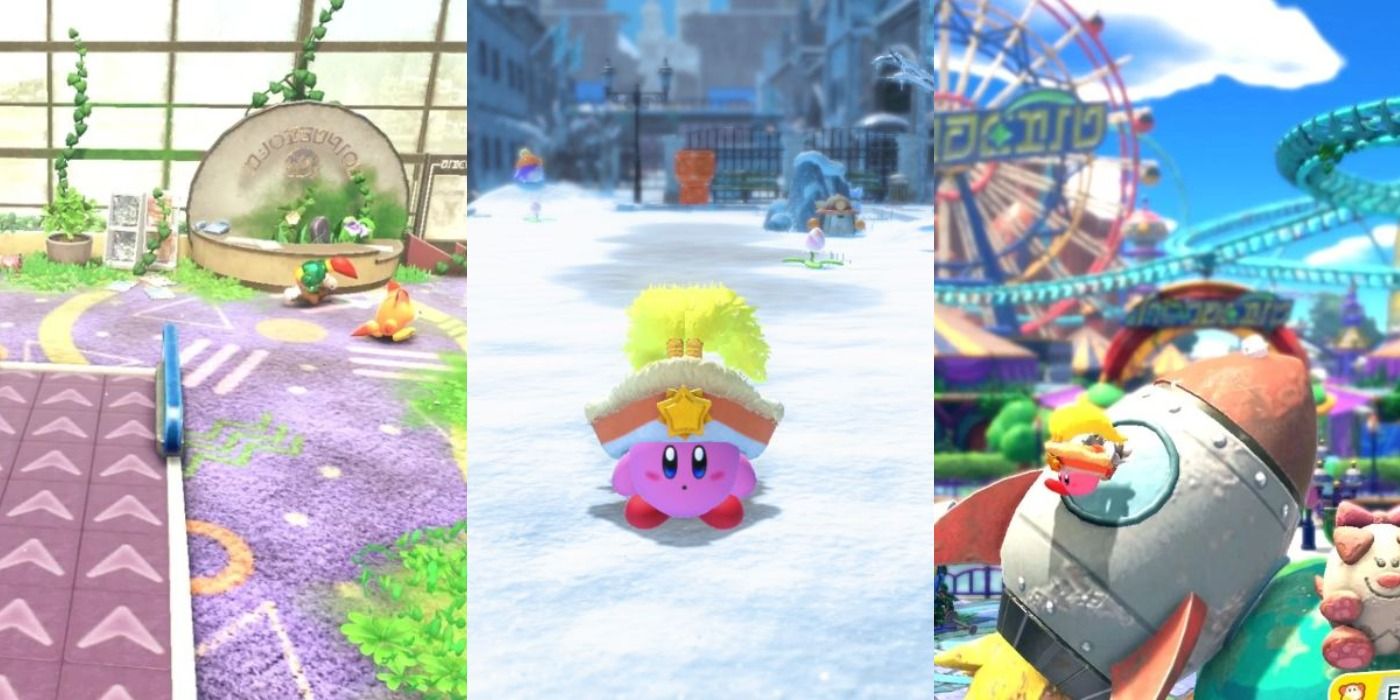Fun Kirby and the Forgotten Land levels.