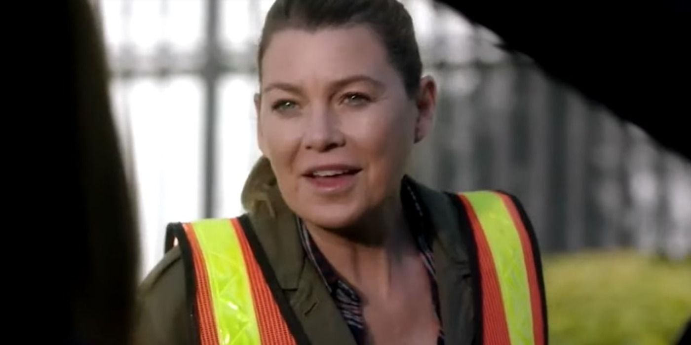 Meredith Grey doing highway clean-up community service on Grey's Anatomy 