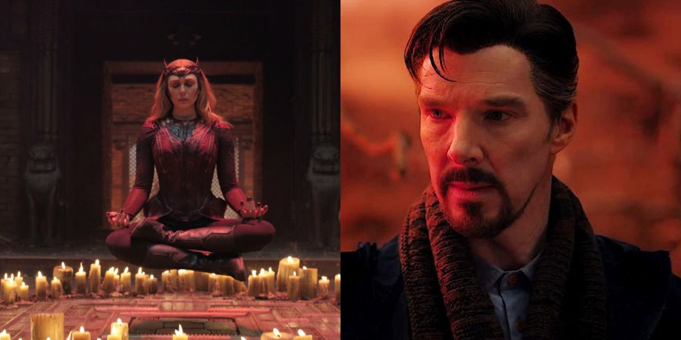 Scarlet Witch and Doctor Strange in Multiverse of Madness
