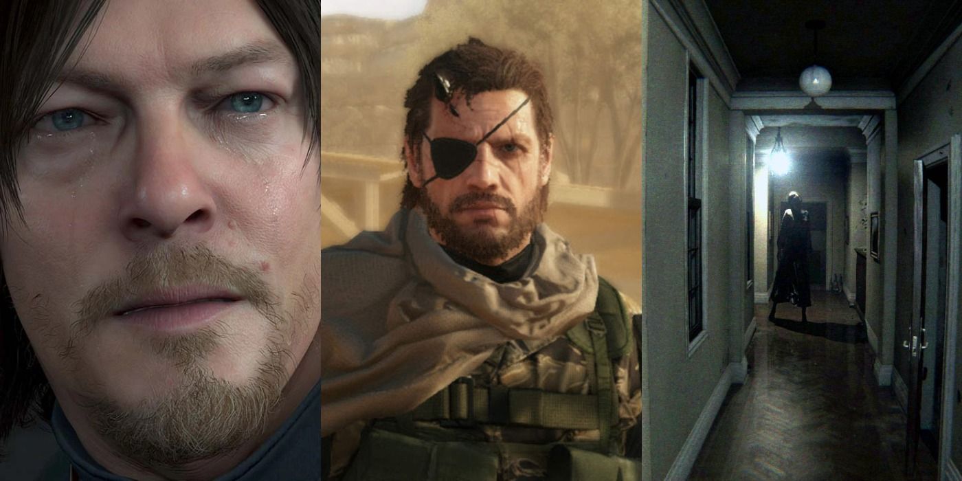 Best Hideo Kojima Games including Death Stranding, Metal Gear Solid V: Phantom Pain, and P.T.