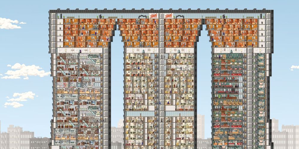 A building exterior shown in Project Highrise