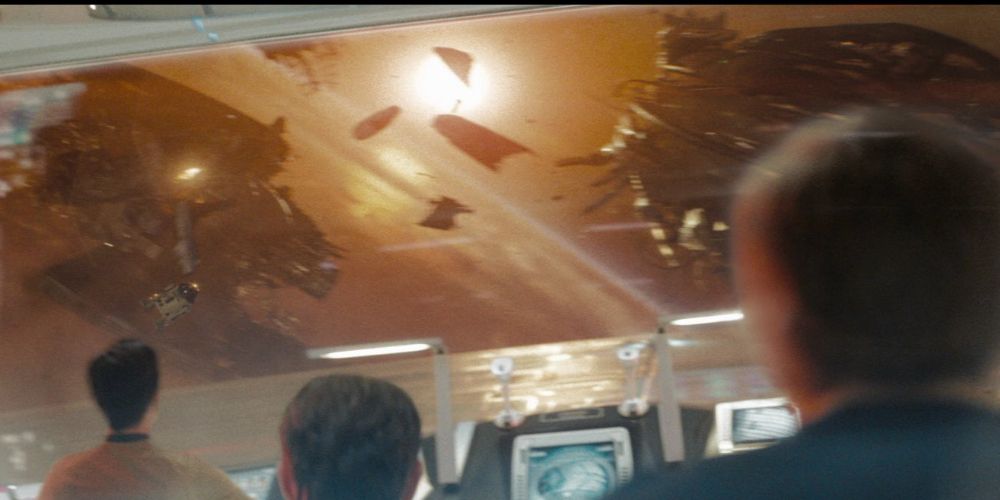 R2-D2 visible from the Enterprise in Star Trek 2009
