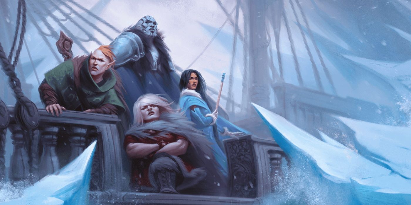 Four characters sail to Eiselcross in Frozen Sick