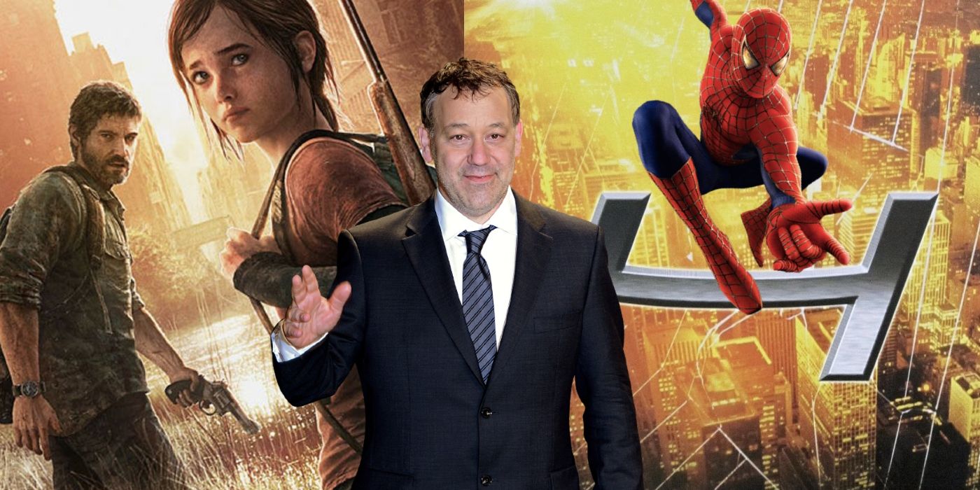 From L-R: The Last of Us cover, Sam Raimi and Spider-Man 4 teaser poster