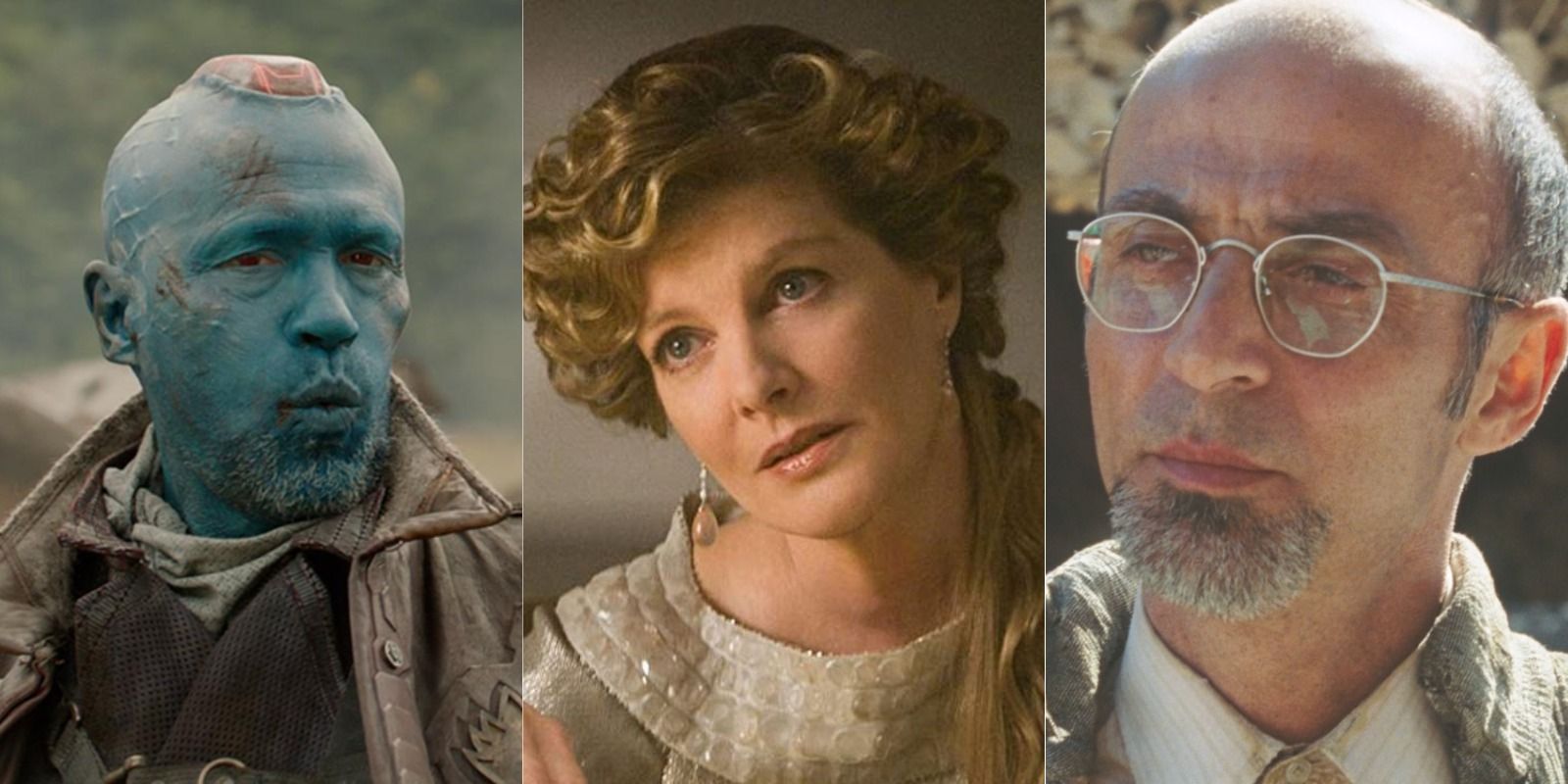 Yondu, Frigga, and Dr. Yinsen from the MCU.