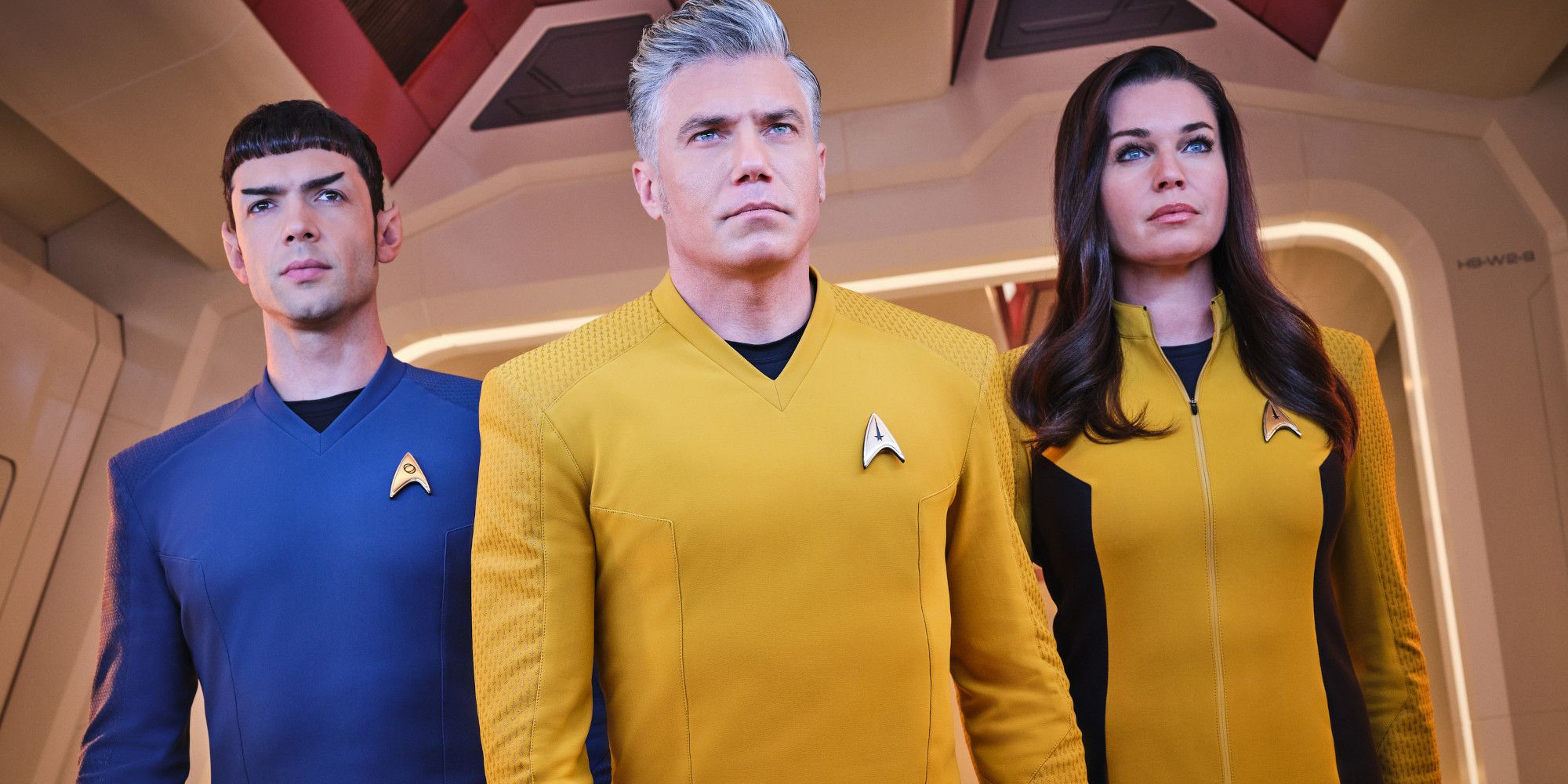 Captain Kirk and Spock in Star Trek: Strange New Worlds