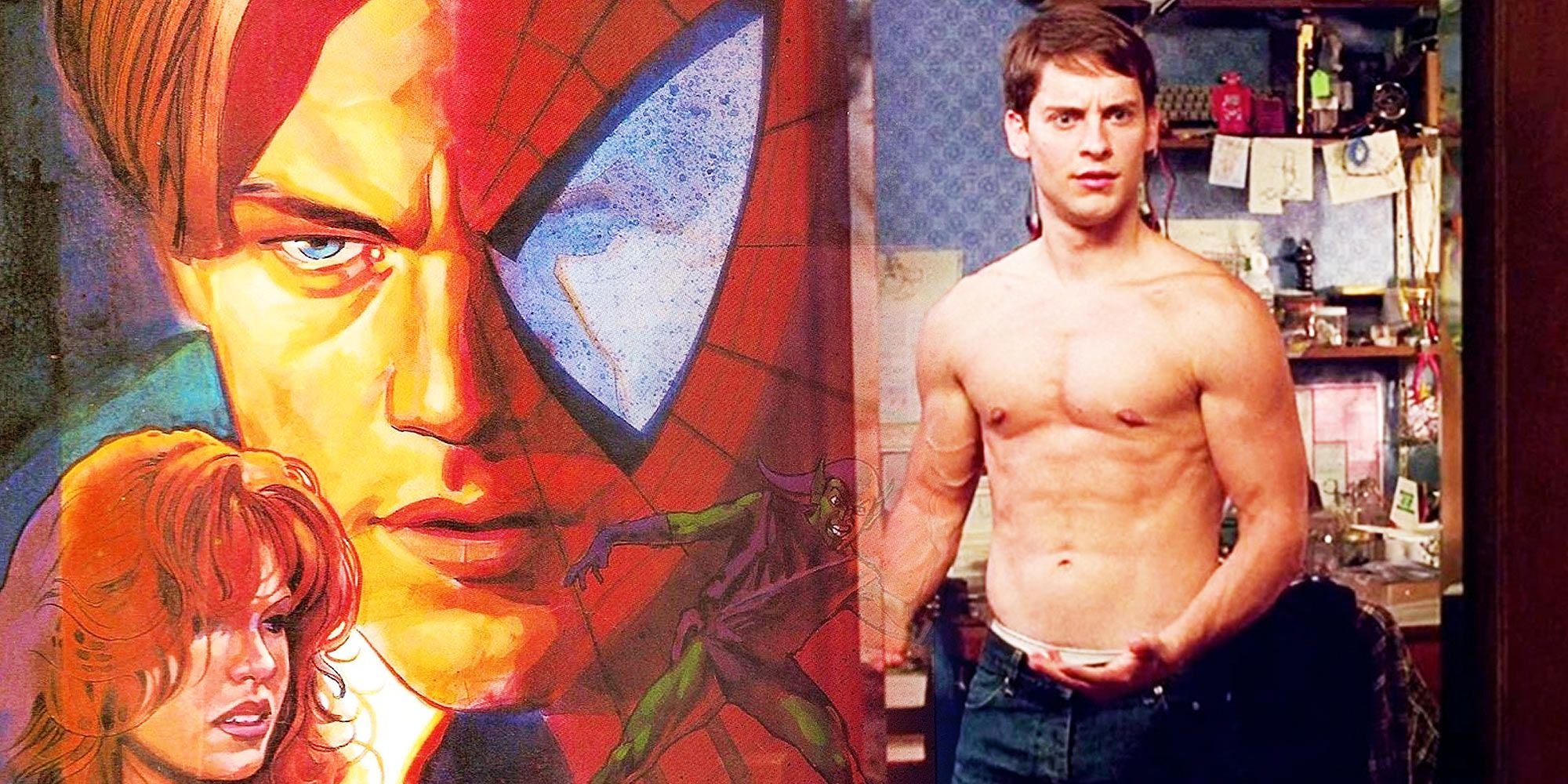james cameron spider-man poster and Tobey Maguire