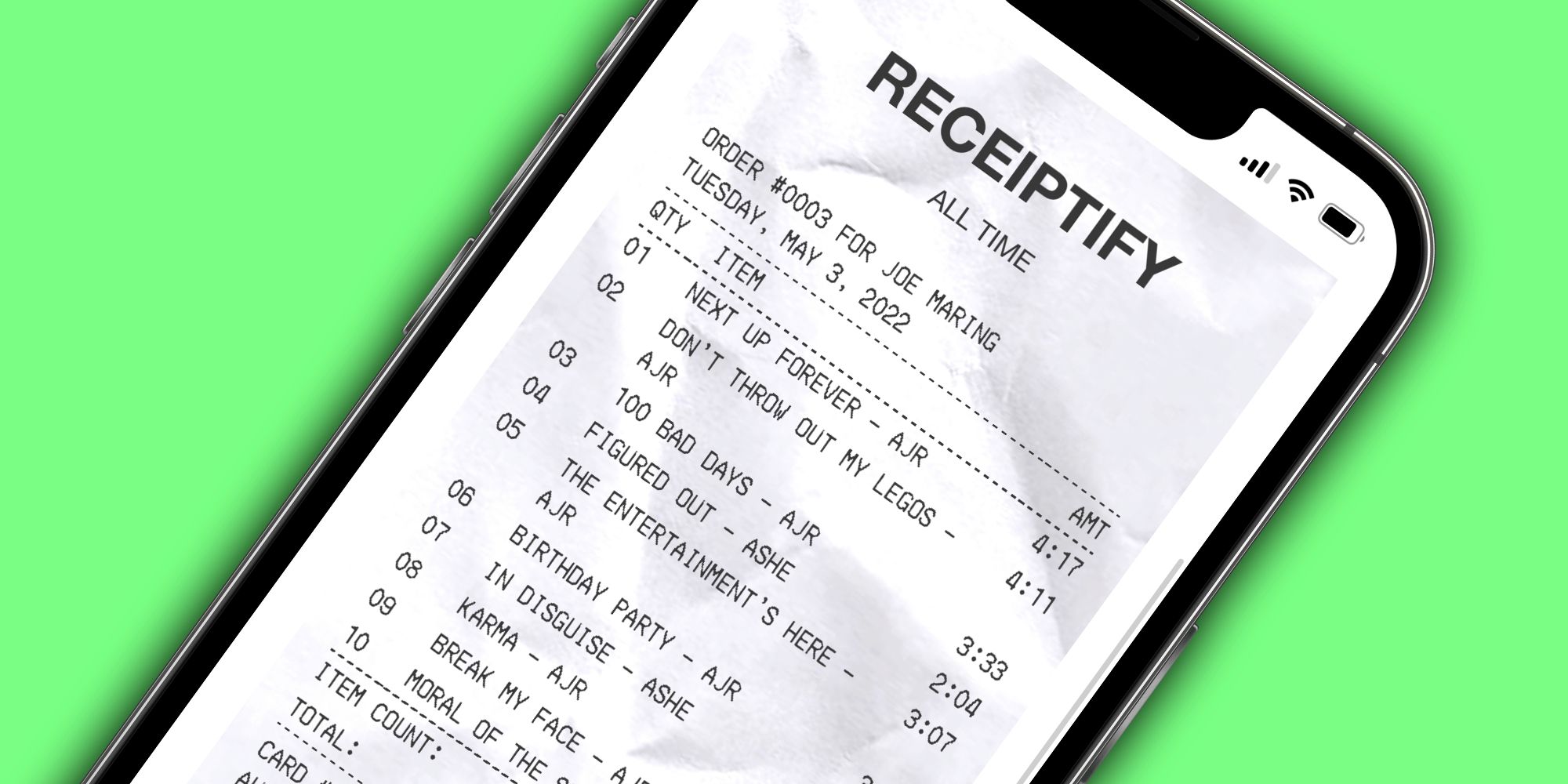 How To Get A Spotify Receipt Using The Viral Receiptify App