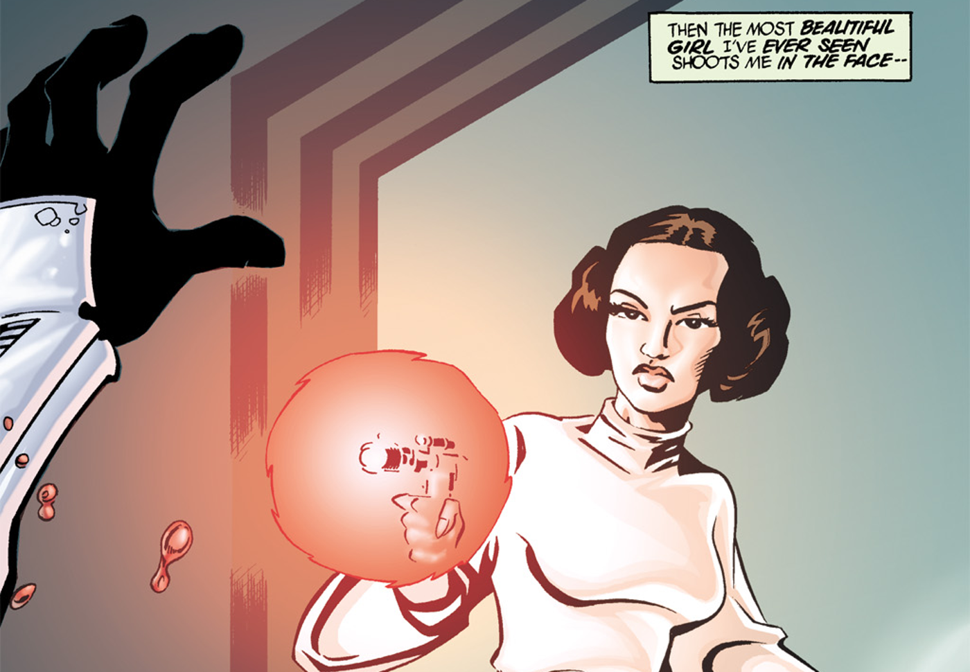 star wars tales leia shoots stormtrooper