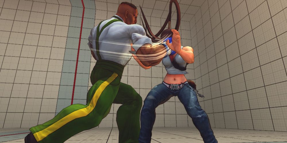 Dudley performs a Machinegun Blow in Street Fighter