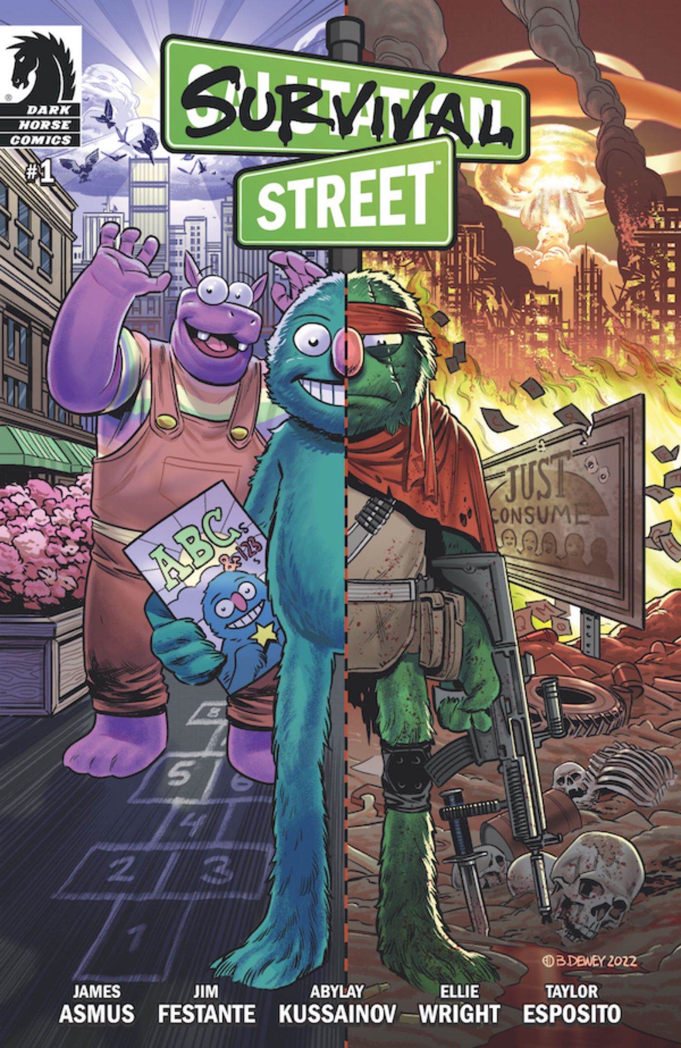 Sesame Street enters a violent dystopia in Dark Horse&rsquo;s Survival Street.