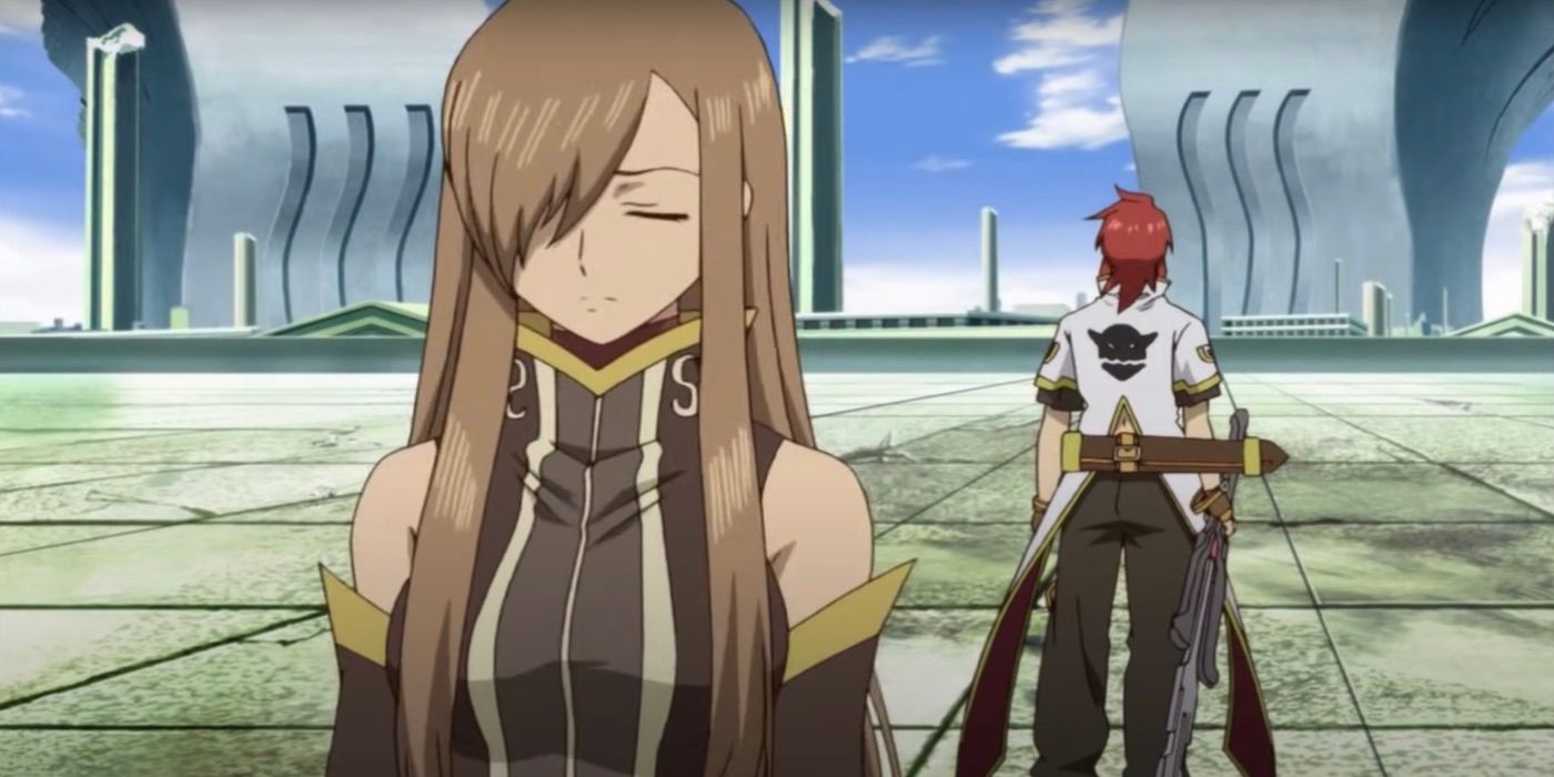 Tear Grants saying goodbye to Luke Fon Fabre at the end of Tales of the Abyss