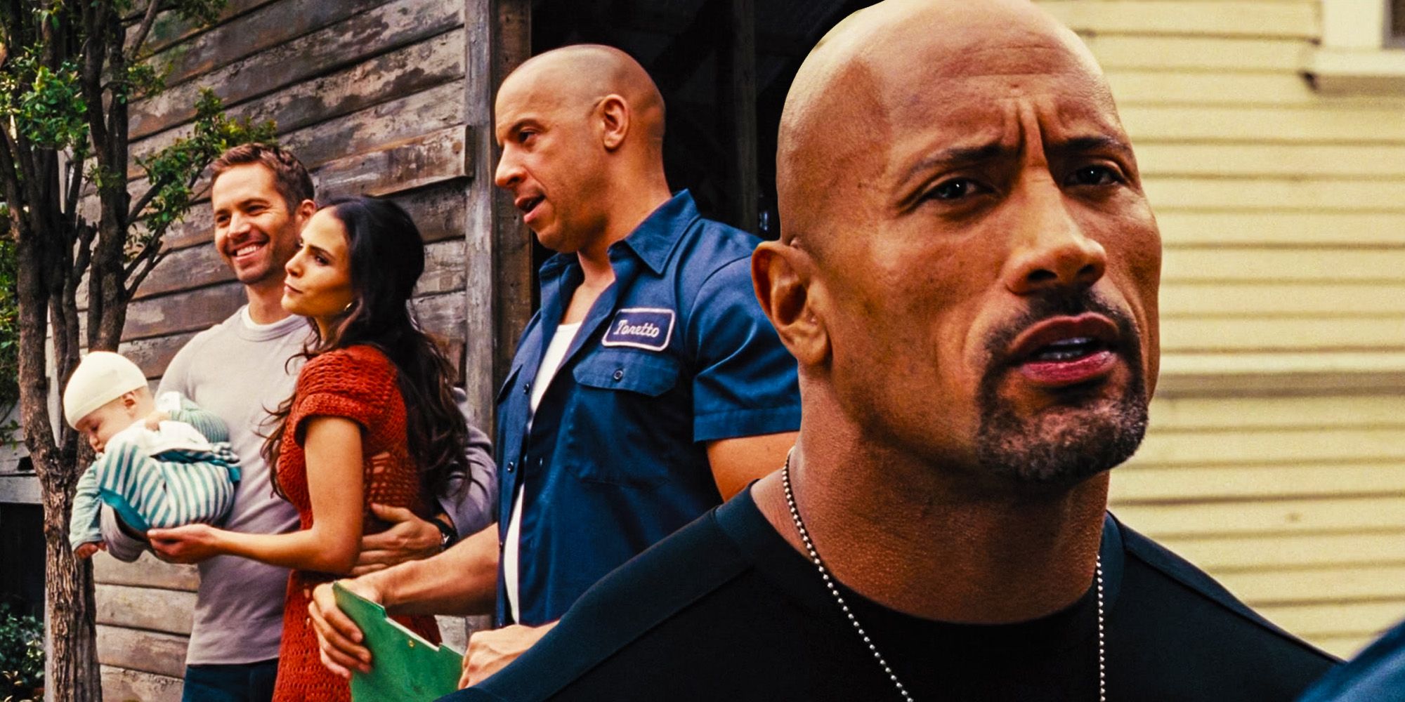 Brian, Mia, Toretto and Hobbs in Fast and Furious