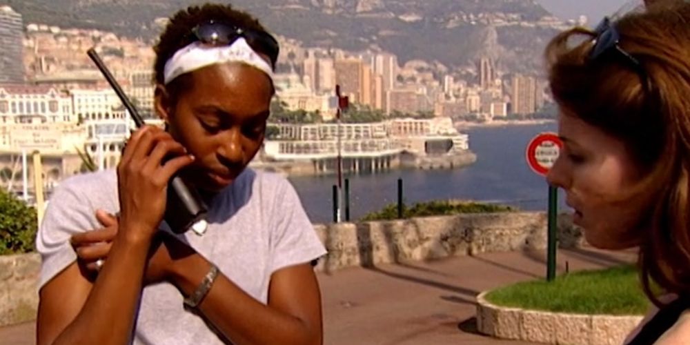 The Mole contestants use a walkie talkie in Europe