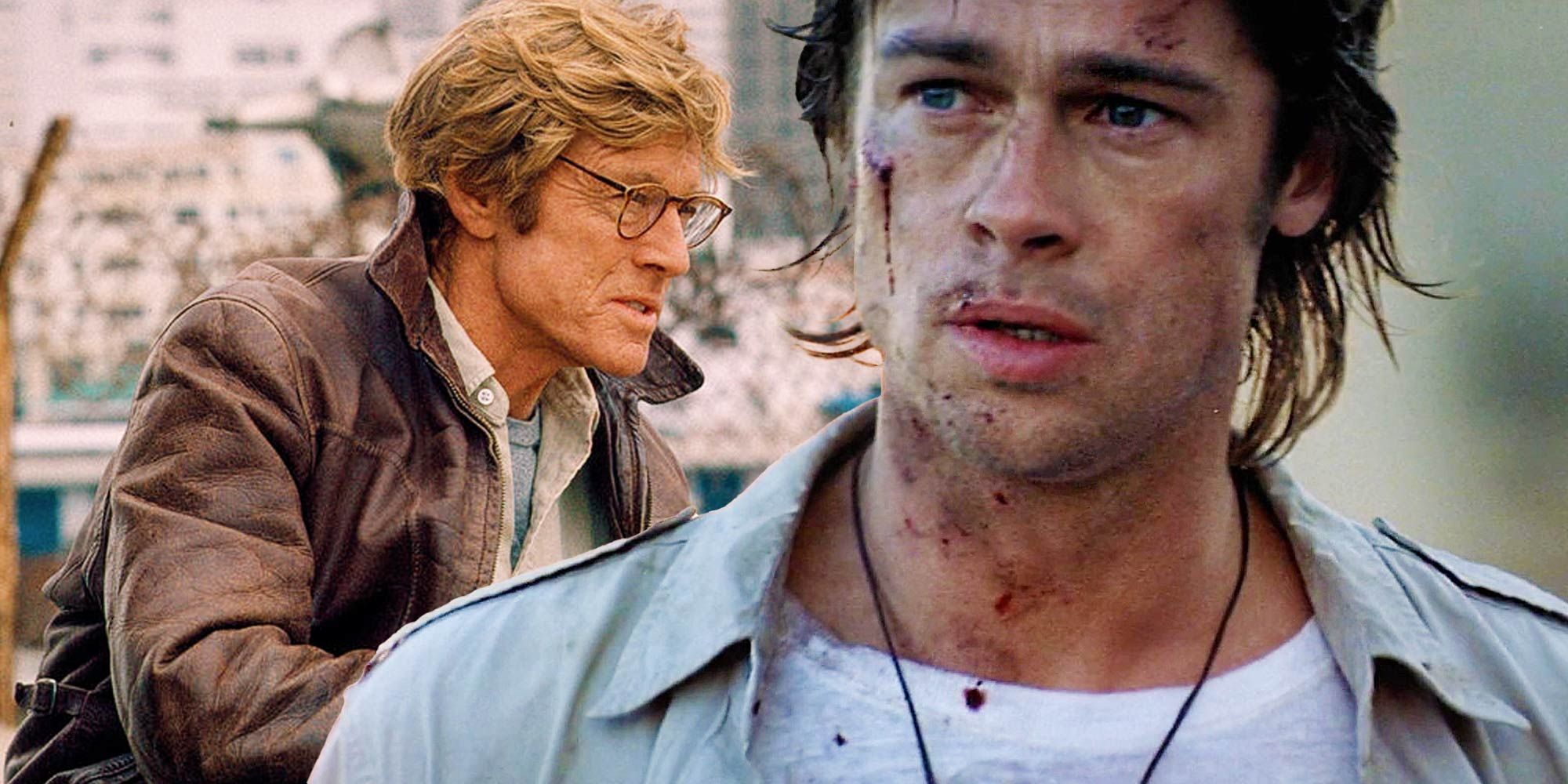 Imagem de Robert Redford e Brad Pitt do Spy Game.