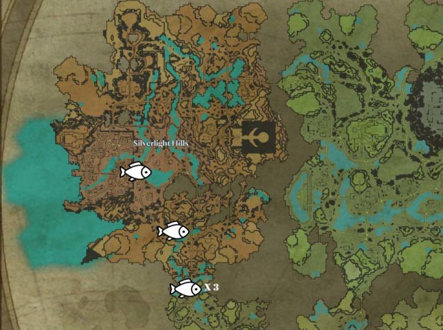 Every Fishing Spot Location in V Rising
