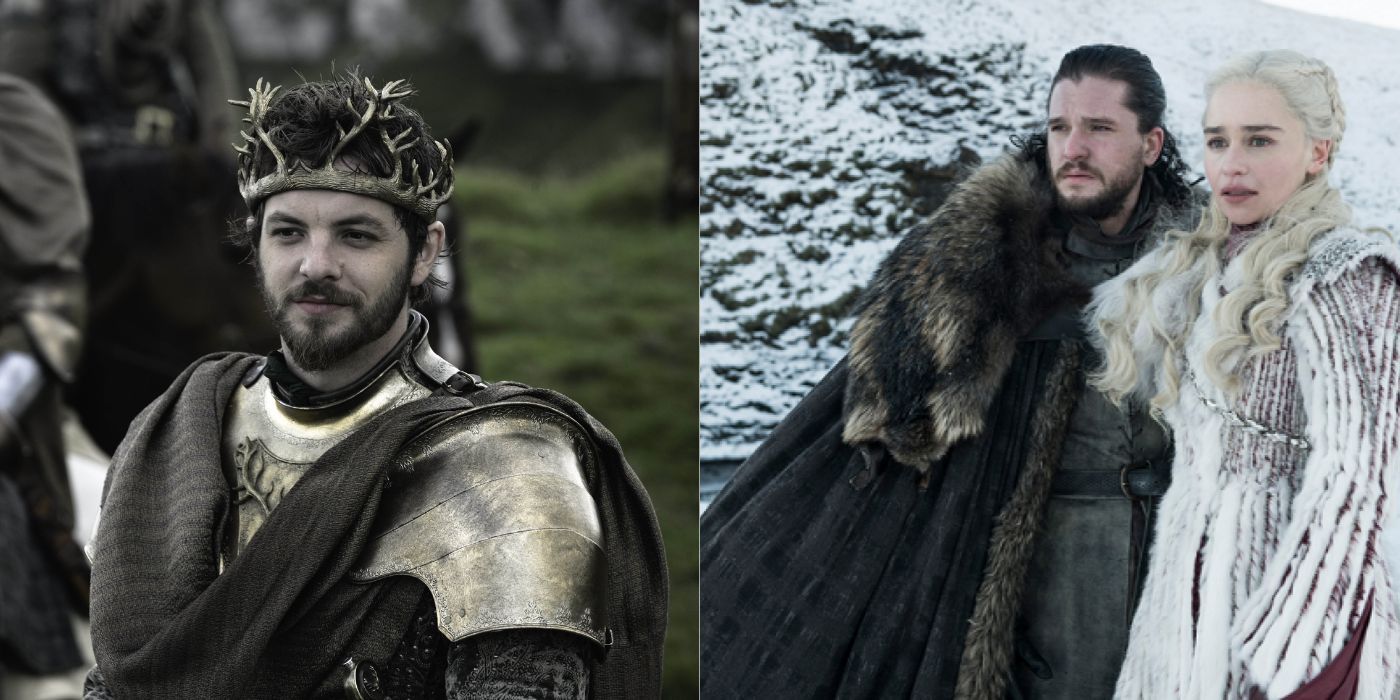 Renly, Daenerys, and Jon Snow from Game of Thrones
