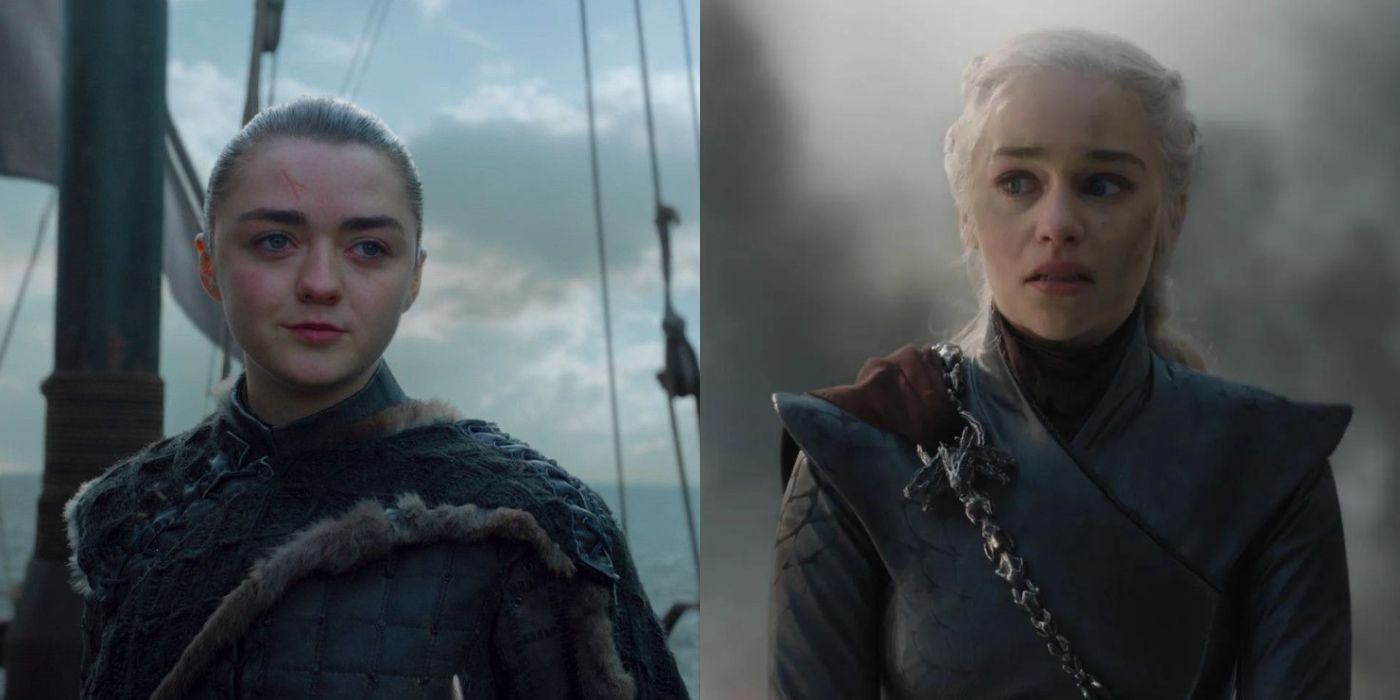 Arya Stark and Daenerys Targaryen from Game of Thrones