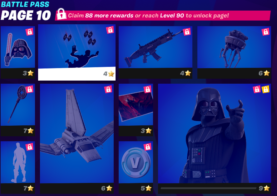 Fortnite Battle Pass Page 10